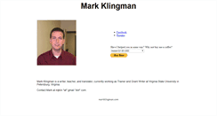 Desktop Screenshot of markklingman.com