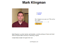 Tablet Screenshot of markklingman.com